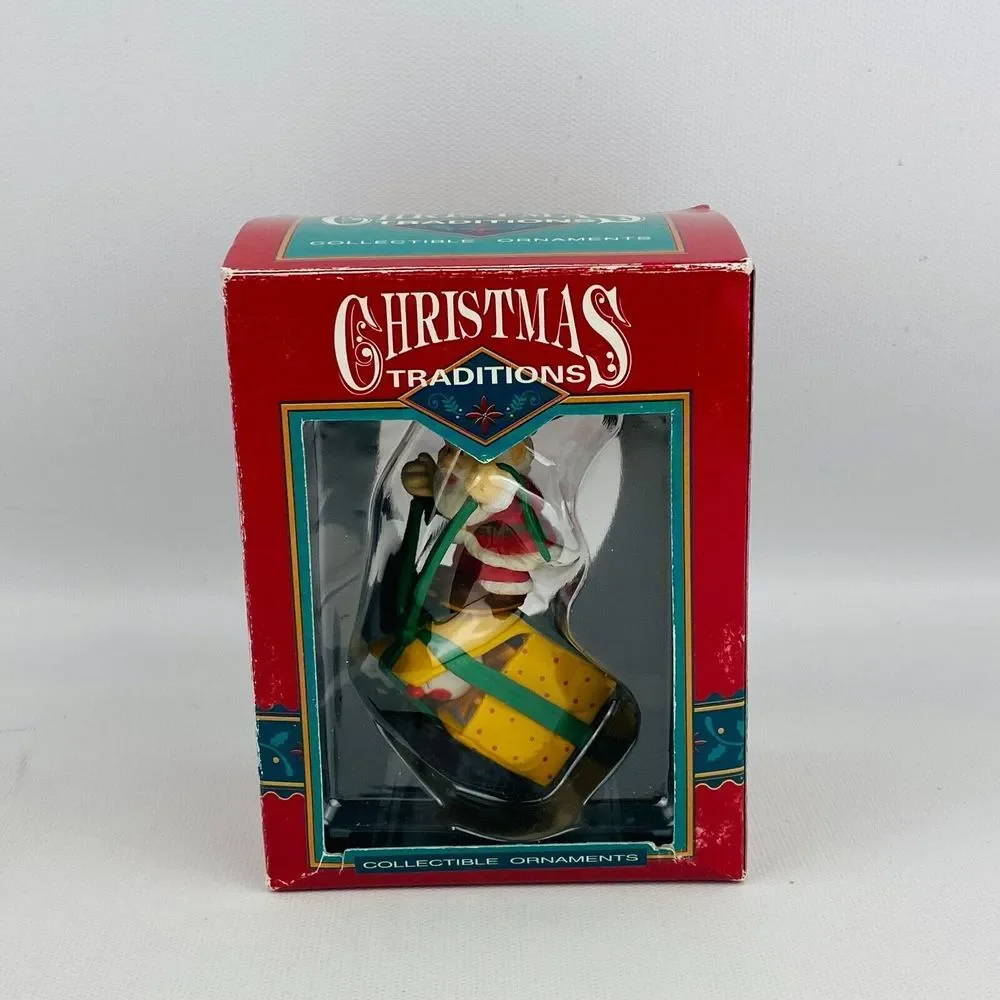 Matrix Christmas Traditions Santa Claus &‎ Jack in the Box Collectible Ornament